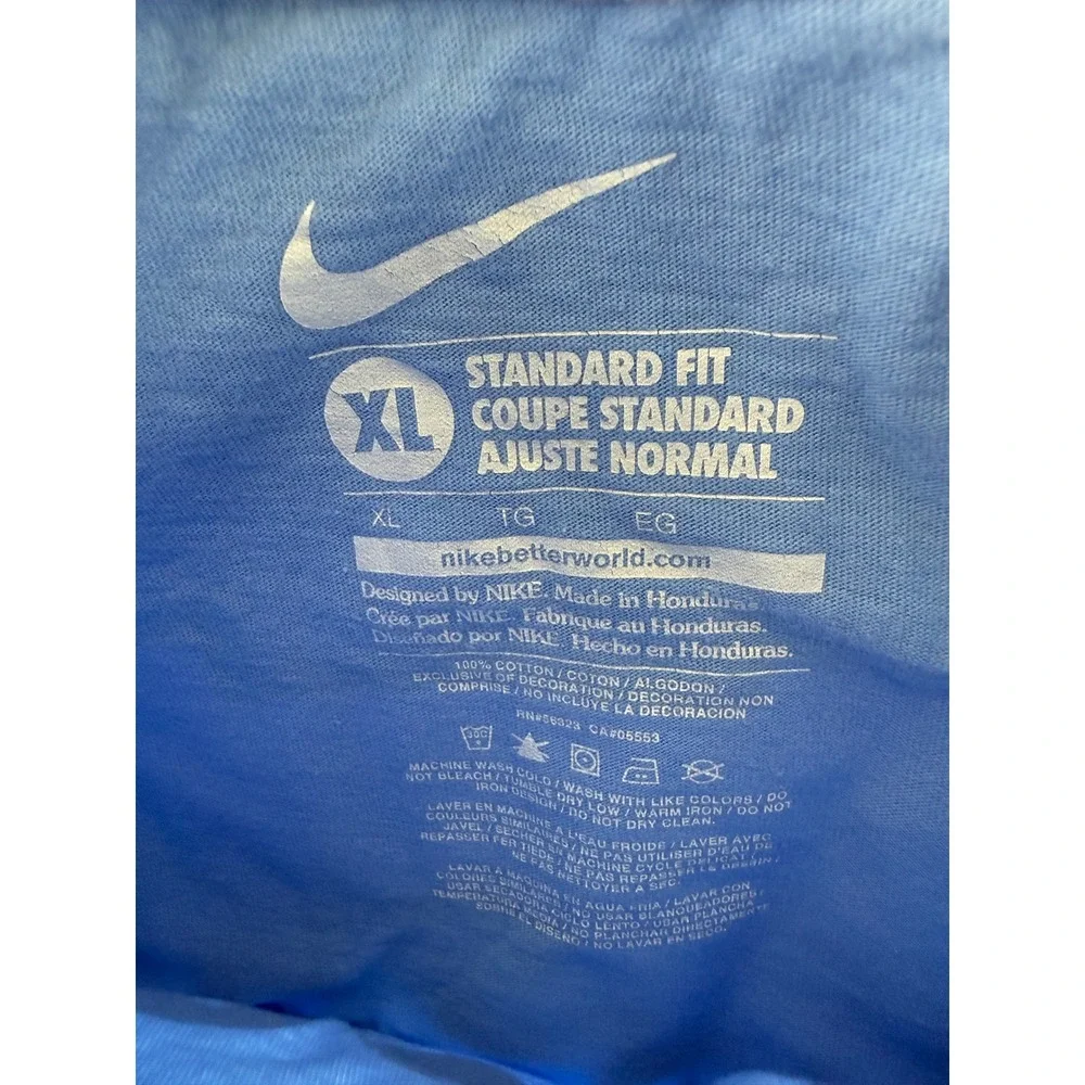Nike Jordan T-Shirt Lot Mens XL Blue North Carolina Tar Heels MJ‎ 23 Basketball